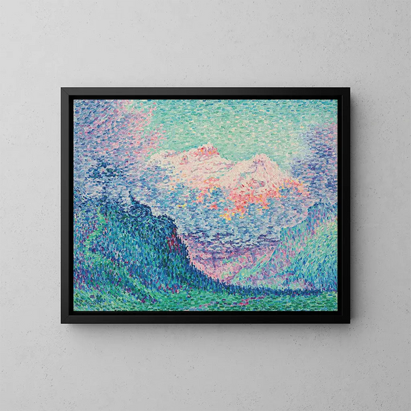 Les Diablerets, Loldenhorn et le Cabesson - Paul Signac — oprawiony obraz na ścianie