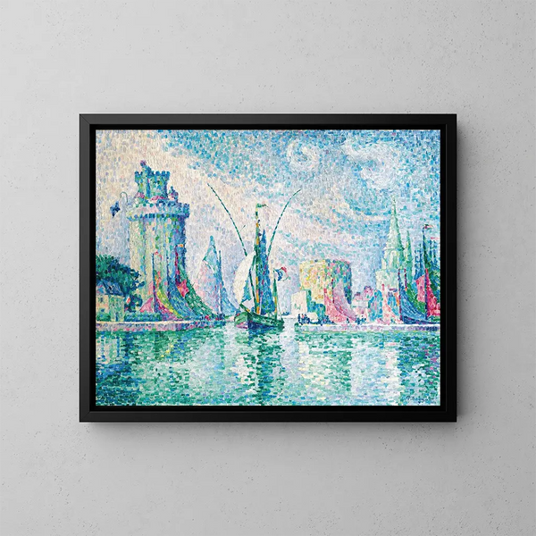 Zielone Wieże La Rochelle - Paul Signac — oprawiony obraz na ścianie