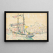 Marseille, żaglowiec - Paul Signac — oprawiony obraz na ścianie