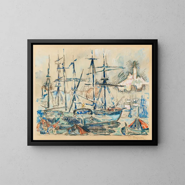 Marseille - Paul Signac — oprawiony obraz na ścianie