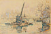 Paryż, Sekwana na Quai Malaquais, dźwig - Paul Signac — widok dzieła