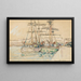 Saint-Malo Żaglowce nabrzeże - Paul Signac — oprawiony obraz na ścianie