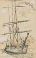 Saint-Tropez Trzy-maszt nabrzeże - Paul Signac — widok dzieła