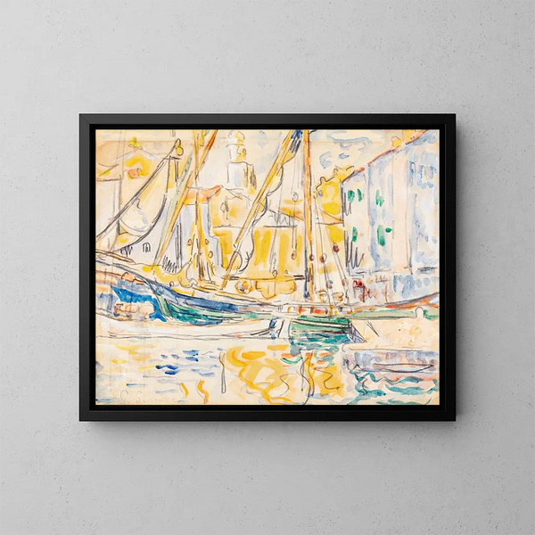 Saint-Tropez - Paul Signac — oprawiony obraz na ścianie