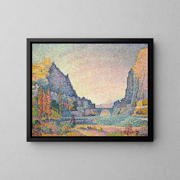 Sisteron - Paul Signac — oprawiony obraz na ścianie