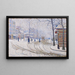 Śnieg Boulevard de Clichy Paris - Paul Signac — oprawiony obraz na ścianie