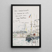 Terre-neuva l'ancre au large d'un port breton - Paul Signac — oprawiony obraz na ścianie