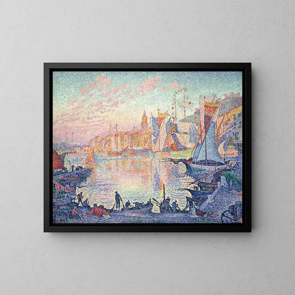Port w Saint-Tropez - Paul Signac — oprawiony obraz na ścianie