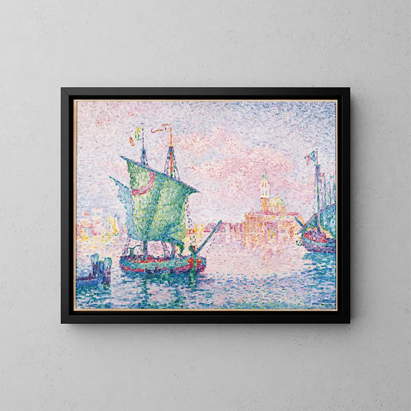 Wenecja, różowy obłok 1909 - Paul Signac — oprawiony obraz na ścianie