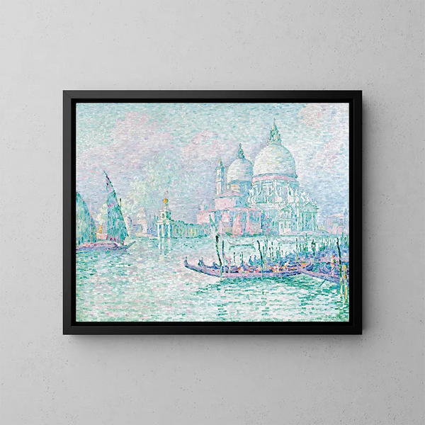 Wenecja, La Salute, Zielony - Paul Signac — oprawiony obraz na ścianie