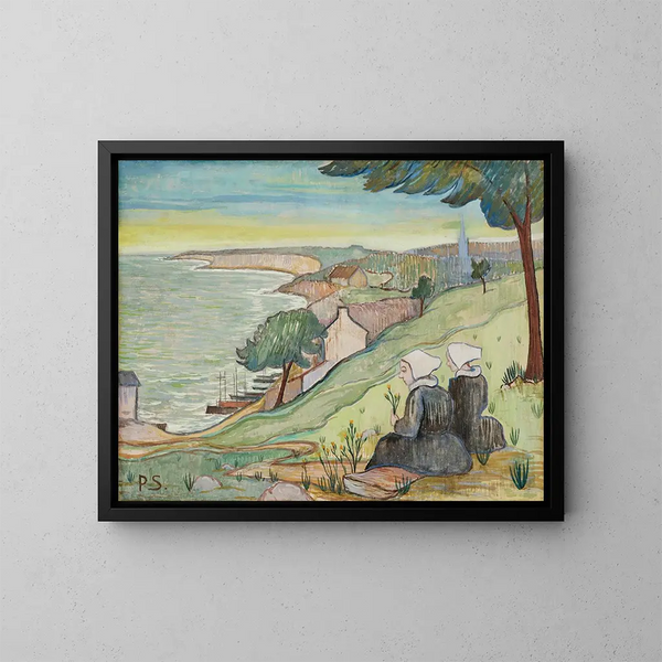 Bretonki w Pouldu - Paul Sérusier — oprawiony obraz na ścianie