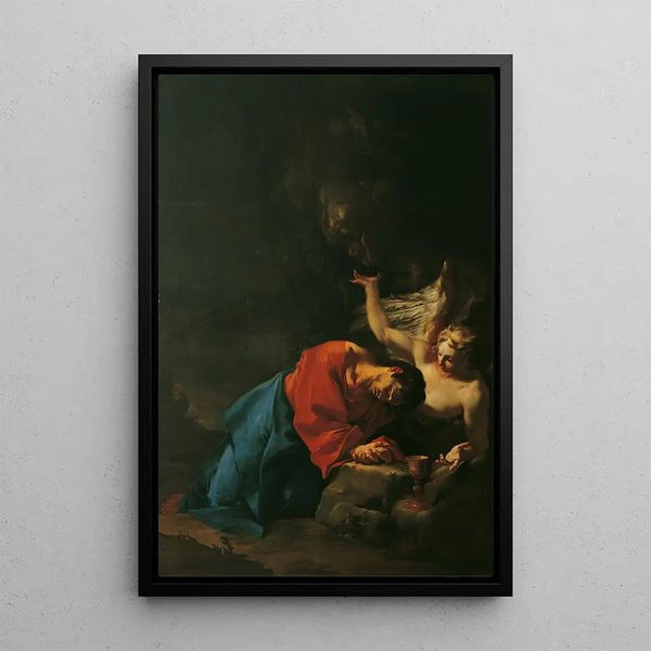 Chrystus w Ogrodzie Oliwnym - Paul Troger — oprawiony obraz na ścianie