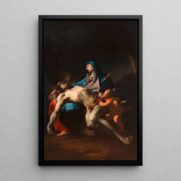 Pietà - Paul Troger — oprawiony obraz na ścianie