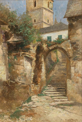 Paul Unbereit - Wachau Scene of Weissenkirchen on the Danube.webp