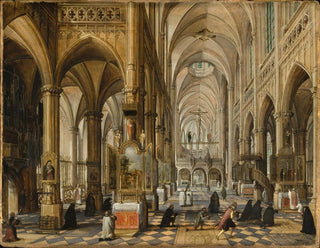 Paul Vredeman de Vries - Interior of a Gothic Cathedral.webp