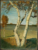 z brzozami w krajobrazie - Paula Modersohn-Becker — widok dzieła