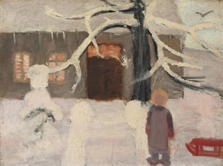 Chłopiec w śniegu - Paula Modersohn-Becker — widok dzieła