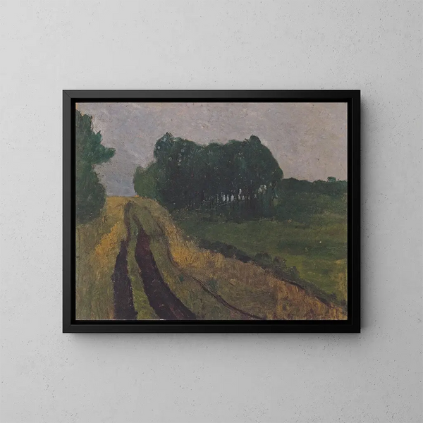pejzaż wieczorny - Paula Modersohn-Becker — oprawiony obraz na ścianie
