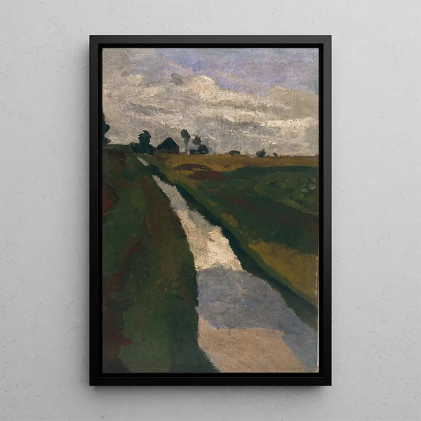 Kanał torfowiskowy - Paula Modersohn-Becker — oprawiony obraz na ścianie