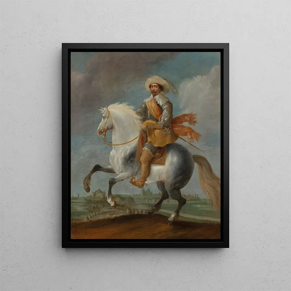 Pauwels van Hillegaert - Prince Frederik Hendrik on Horseback outside the Fortifications of s Hertogenbosch 1629.webp