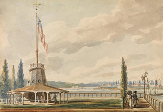 Pavel Petrovich Svinin - The Travelers First View of New YorkThe Battery and Flagstaff.webp