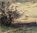 pejzażu o zmierzchu - Henri Joseph Harpignies — widok dzieła