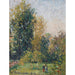 Reprodukcja obrazu pejzaż z dwoma postaciami, Éragny, jesień - Camille Pissarro