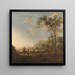 pejzaż z pasterzami i bydłem - Aelbert Cuyp — oprawiony obraz na ścianie