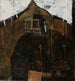 pejzaż z krukiem - Egon Schiele — widok dzieła