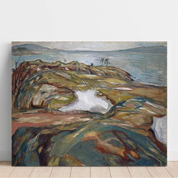Paysage côtier - Edvard Munch | Reproduction Tableau Décoration murale affiche copie