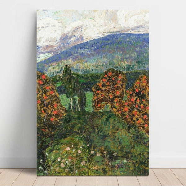 Paysage norvégien - Konrad Mägi | Reproduction Tableau Décoration murale affiche copie