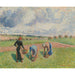 Reprodukcja obrazu Wieśniaczki zbierające zioła, Éragny - Camille Pissarro