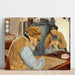 Reprodukcja obrazu Wieśniacy w wiosce Ring - Laurits Andersen Ring