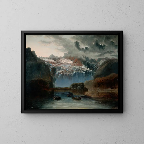 Le glacier de Jostedalsbreen - Peder Balke — oprawiony obraz na ścianie