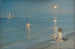 Chłopcy kąpiący się w Skagen, letni wieczór - Peder Severin Krøyer — widok dzieła