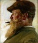 Christian Krohg - Peder Severin Krøyer — widok dzieła