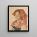 Tête d'une fille de Civita d'Antino en costume régional Catarinella - Peder Severin Krøyer — oprawiony obraz na ścianie