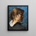 Portret młodej kobiety w profilu - Peder Severin Krøyer — oprawiony obraz na ścianie