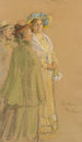 Mistrz pocztowy Schrøder, Anna Ancher i Henny Brodersen - Peder Severin Krøyer — widok dzieła