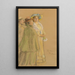 Mistrz pocztowy Schrøder, Anna Ancher i Henny Brodersen - Peder Severin Krøyer — oprawiony obraz na ścianie