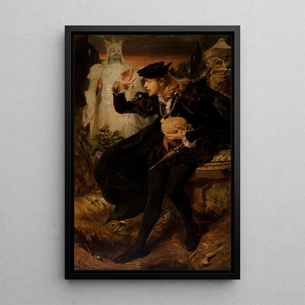 La vision de Hamlet - Pedro Américo — oprawiony obraz na ścianie
