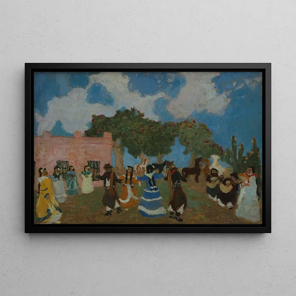 Pericón - Pedro Figari — oprawiony obraz na ścianie