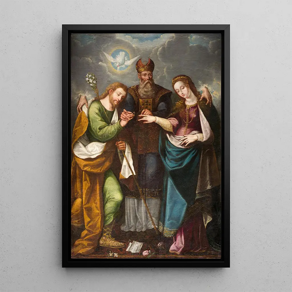 Le mariage de la Vierge - Pedro Ramírez — oprawiony obraz na ścianie