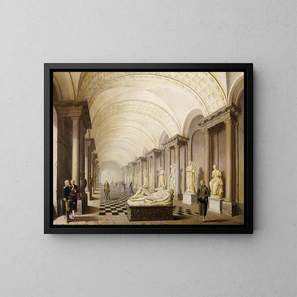 Galeria Muz w Muzeum Królewskim Pałacu Królewskiego w Sztokholmie - Pehr Hilleström — oprawiony obraz na ścianie