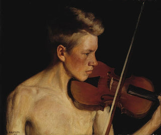 Le Violoniste - Pekka Halonen — widok dzieła