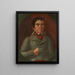 portret męski - Peregrin Beck — oprawiony obraz na ścianie