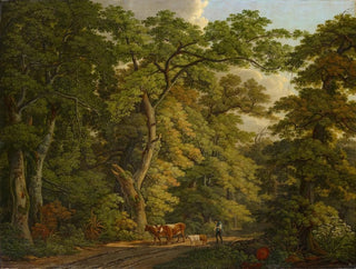 Peter Birmann - Farmer with Cattle in the Hard near Basel.webp