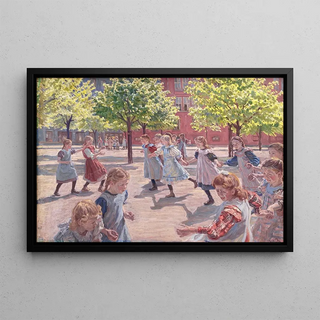 Peter Hansen - Playing Children Enghave Square.webp