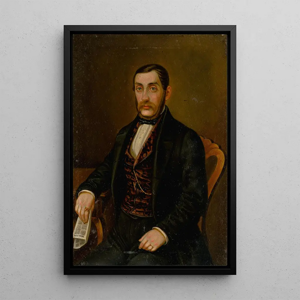 Portret M. Petera Makovicka - Peter Michal Bohúň — oprawiony obraz na ścianie