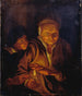 Chłopiec zapalający świecę trzymaną przez starą kobietę - Peter Paul Rubens — widok dzieła